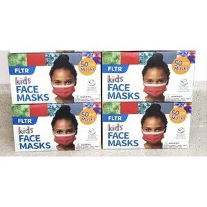 Kids Face Mask FLTR General Use 50 Per Box - 4 Pack - 200 Masks